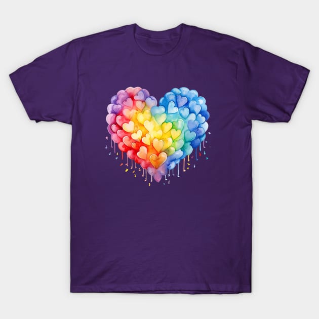 Rainbow Love Pride T-Shirt by Mimeographics